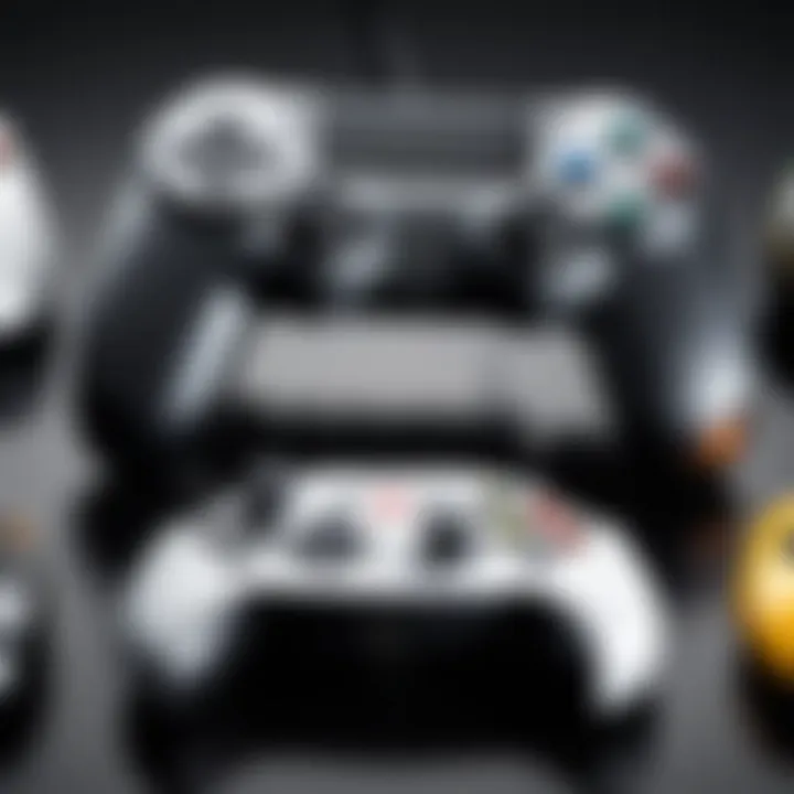 Close-up of a modern gaming controller