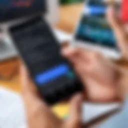 User engaging with the Google Translate Conversation App interface