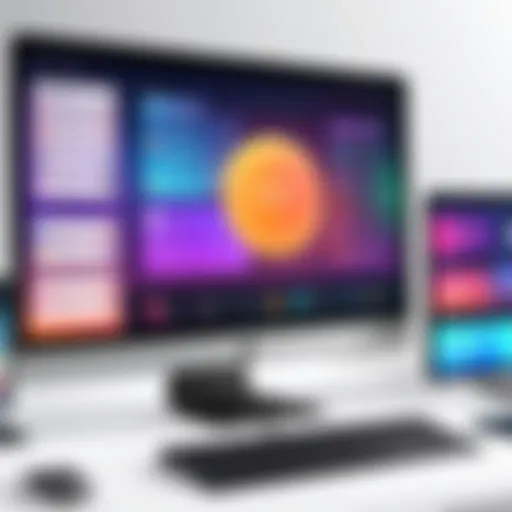 A vibrant interface showcasing various live streaming applications