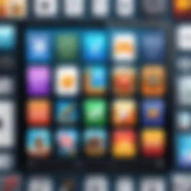 A dynamic graphic showcasing popular iPad game titles.