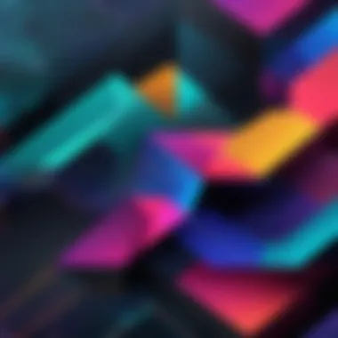 Customizable iPhone wallpaper design with geometric patterns