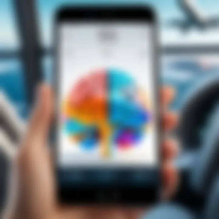An engaging puzzle game interface displayed on an iPhone