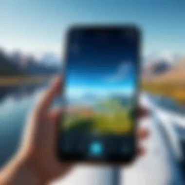 A serene landscape from a simulation game played in airplane mode