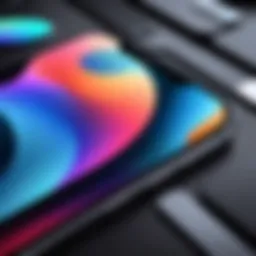 Vibrant color palette of iPhone Pro Max