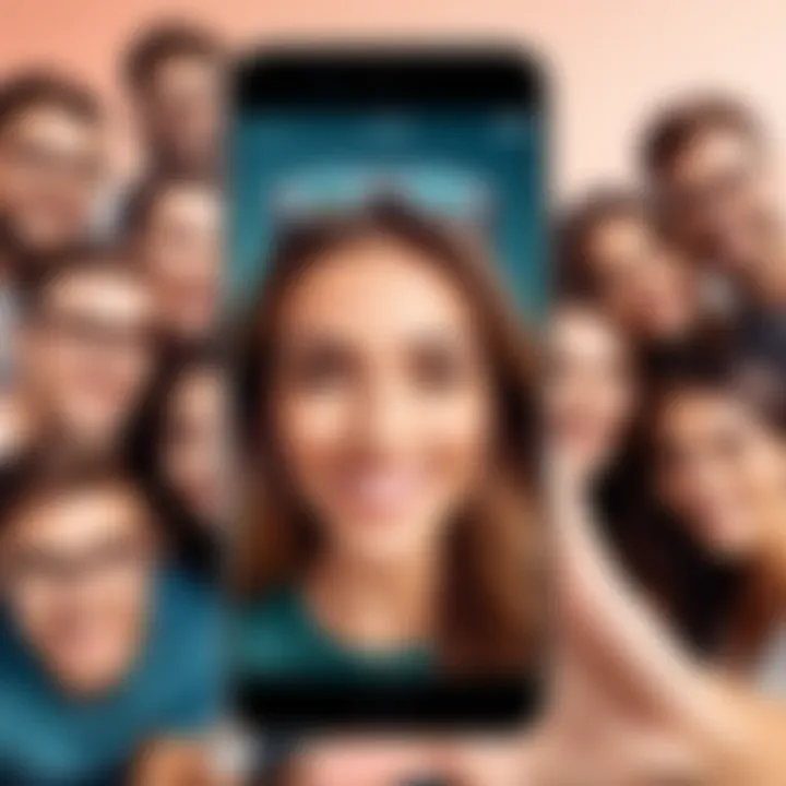 A graphical illustration depicting the demographic trends of users utilizing selfie filters.