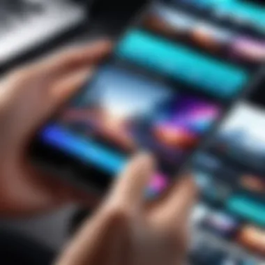 Video clips being edited seamlessly on an iPhone