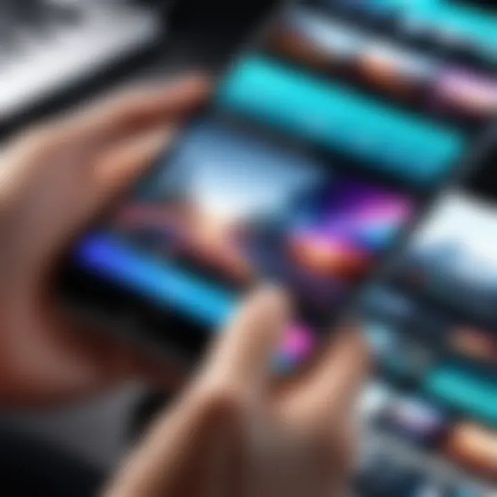 Video clips being edited seamlessly on an iPhone