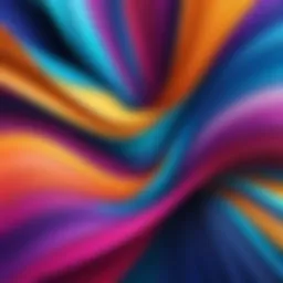 Colorful abstract wallpaper design for iPhone
