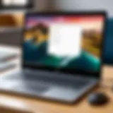 A Chromebook showcasing Linux desktop environment.