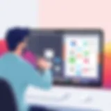 User navigating through Lucidchart Mac app interface