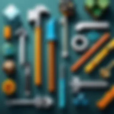 Tools available in Minecraft Creative Mode