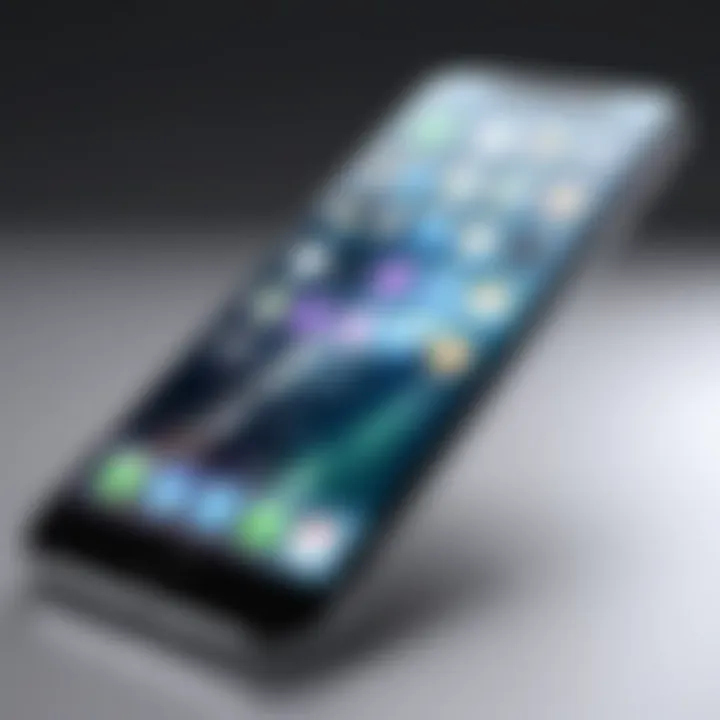 Concept design of the next iPhone model showcasing innovative features