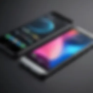 Graph illustrating the evolution of smartphone design over the years