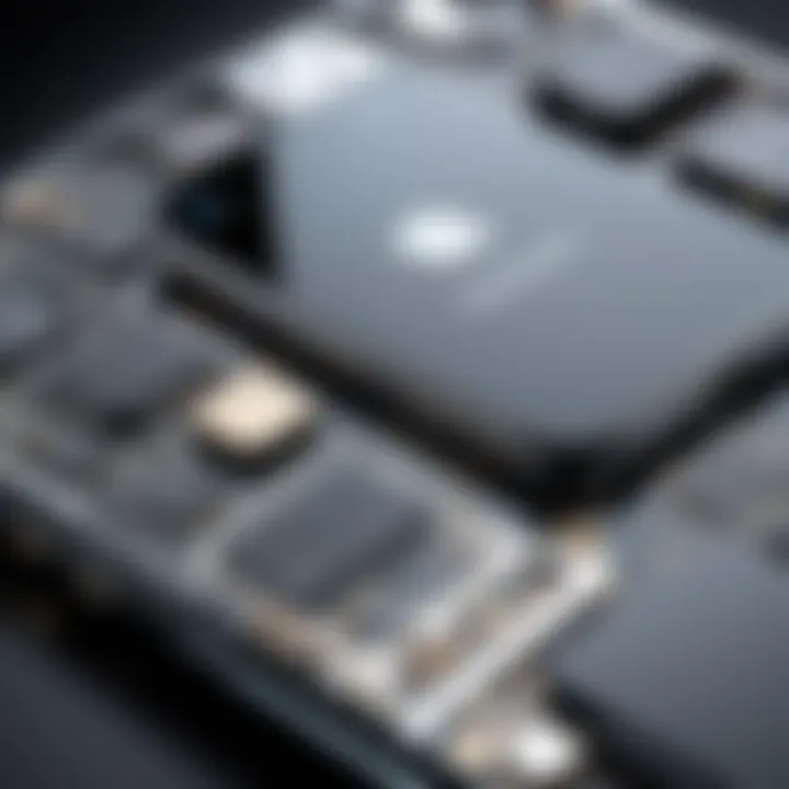 Close-up of advanced technology integration in smartphones
