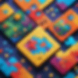 Puzzle game showcasing intricate designs and vibrant colors