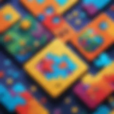 Puzzle game showcasing intricate designs and vibrant colors