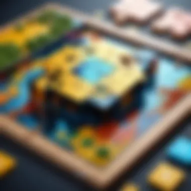 Intricate Puzzle Game Design A captivating screenshot of an engaging offline puzzle game showcasing intricate designs.
