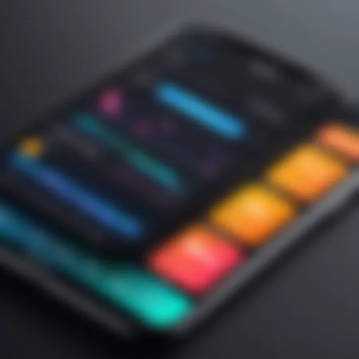 A comparison chart of offline music app features