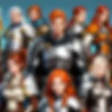 A captivating character selection screen from an offline RPG on iOS
