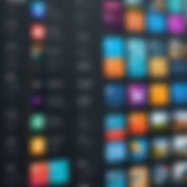 A comparison chart of top collage apps