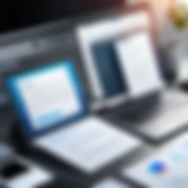A digital workspace illustrating effective document management solutions