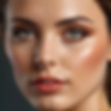 A juxtaposition of a natural portrait and its photoshopped version.