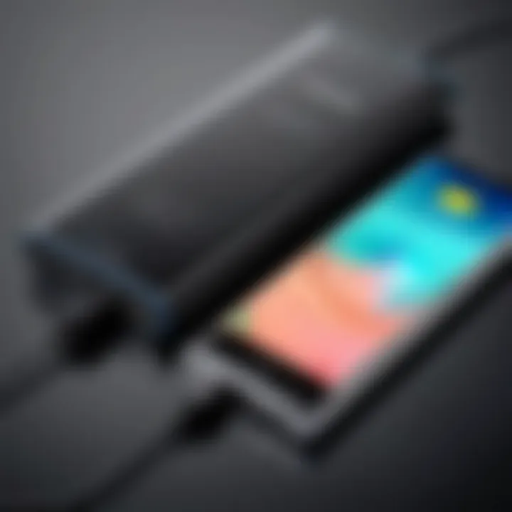 User-friendly interface of a portable charger