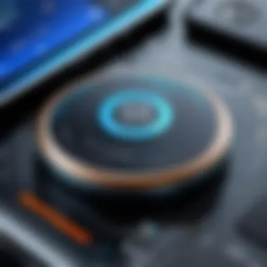 A close-up of the technology behind a tracking device