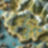 Strategic map overview in a mobile RTS game