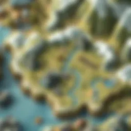 Strategic map overview in a mobile RTS game