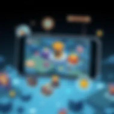 User Interface Mechanics User interface of a mobile RTS game showcasing mechanics