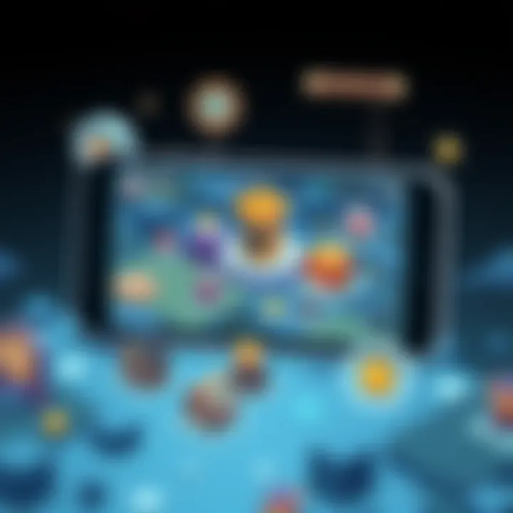 User Interface Mechanics User interface of a mobile RTS game showcasing mechanics