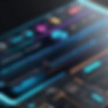 A user-friendly interface of a popular music download service.