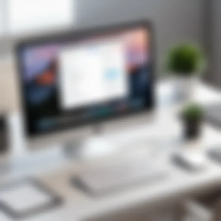An organized digital workspace showcasing productivity tools including reminder apps.