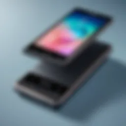 Samsung flip device displaying its compact design
