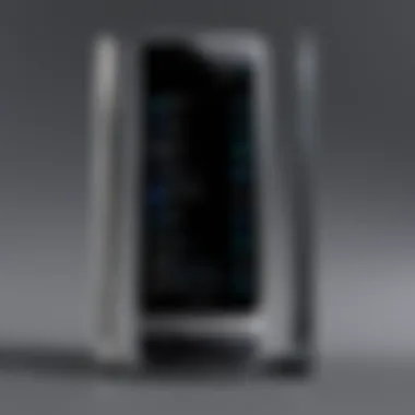 Ergonomic Features of Samsung Flip Devices Close-up of Samsung flip device showcasing its ergonomic features