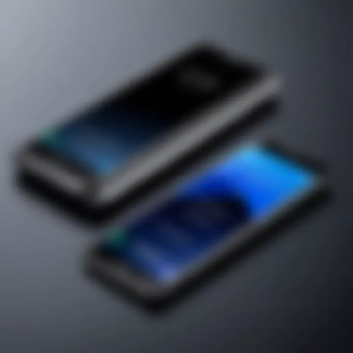 Comparison of Samsung flip dimensions with traditional smartphones