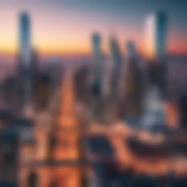 Cityscape Transition A time-lapse of a cityscape transitioning from day to night