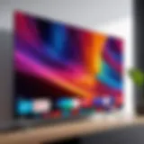 High-definition Smart TV display showcasing vibrant colors