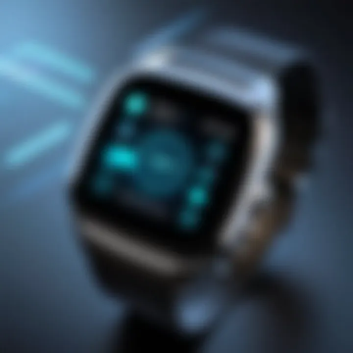 A futuristic representation of smart watch technology trends.