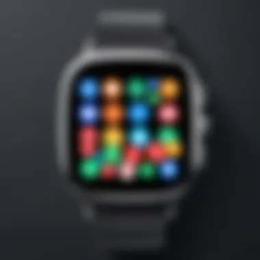 Overview of Productivity Apps An overview of productivity apps on an Android smart watch interface.