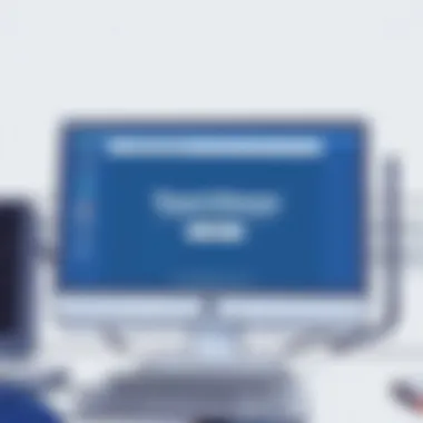 Installing TeamViewer TeamViewer installation screen on a computer