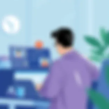 Virtual Meeting with TeamViewer A person engaging in a virtual meeting using TeamViewer