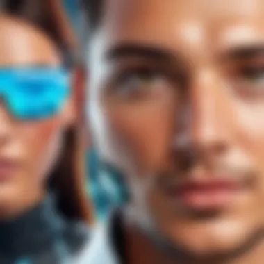 Futuristic depiction of advancements in face cropping technology