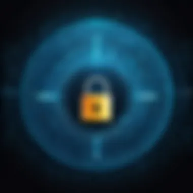 Encryption for Media Security Illustration of encrypted files representing security features