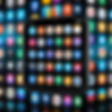 Smartphone Apps for Media Hiding A smartphone displaying various app icons for hidden media