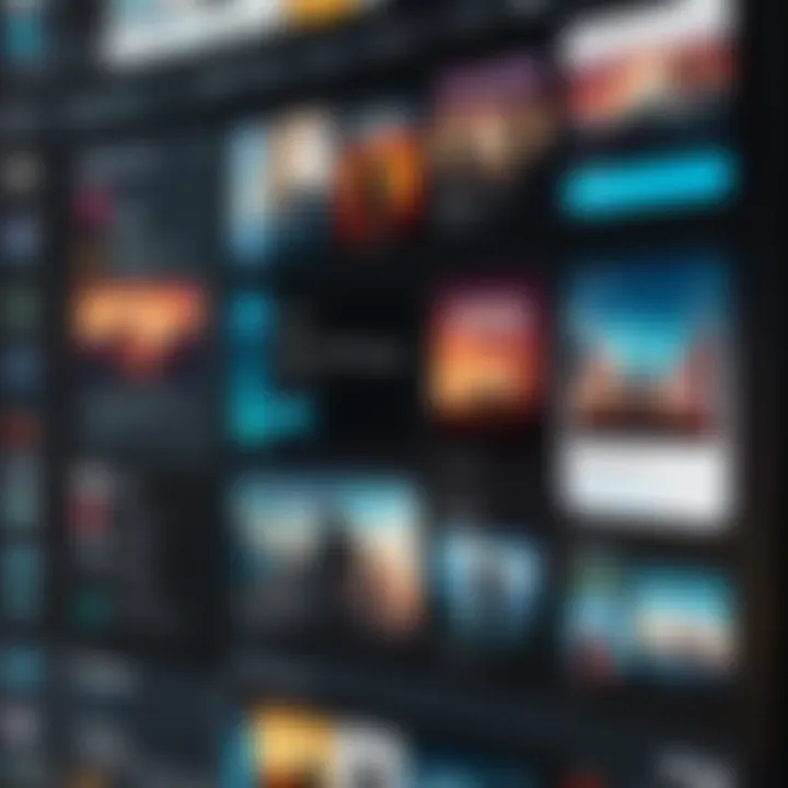 A user interface of a popular movie streaming app showcasing featured films.