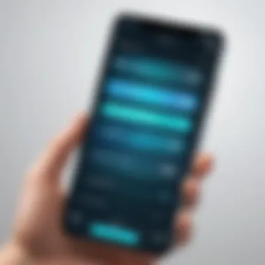 User Experience with Virtual Number Apps User navigating through an app interface