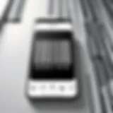 Modern smartphone showcasing a barcode scanning app interface