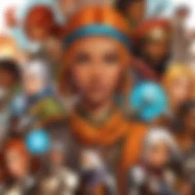 Diversity of RPG Genres and Art Styles A graphic showing various genres of RPGs with distinct art styles